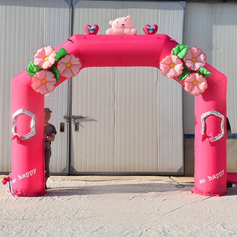 梧州粉色婚礼拱门